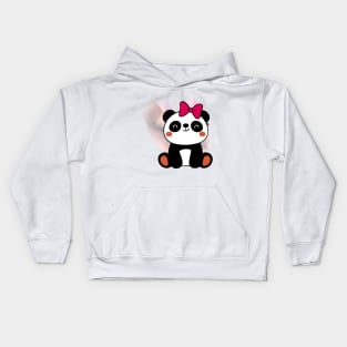 Cute Panda Girl - Adorable Panda - Kawaii Panda Kids Hoodie